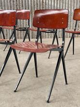 Stoelen Design Marco stijl in hout en ijzer, Europa 1960