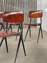 Stoelen Design Marco stijl in hout en ijzer, Europa 1960