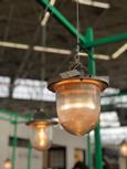 Industrial style Lamps in Iron and glass, Vintage 20th century