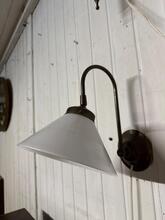 Wandlampen Vintage stijl in Glas en messing,