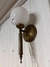 Wandlampen Vintage stijl in Glas en messing,