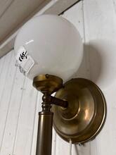 Wandlampen Vintage stijl in Glas en messing,
