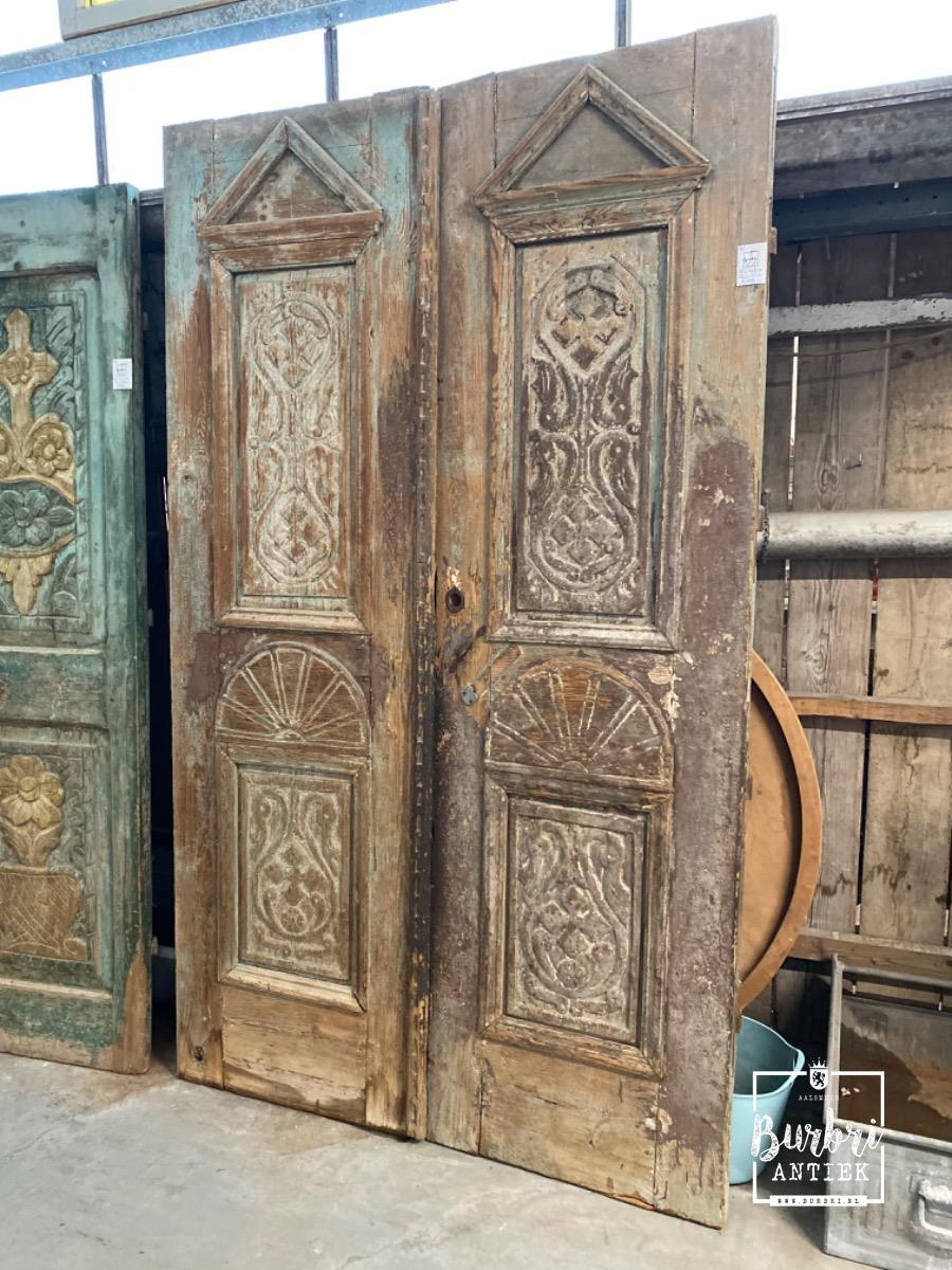 lever Sloppenwijk Kapitein Brie Antique doors - Antieke set deuren - Oude bouwmaterialen - Burbri