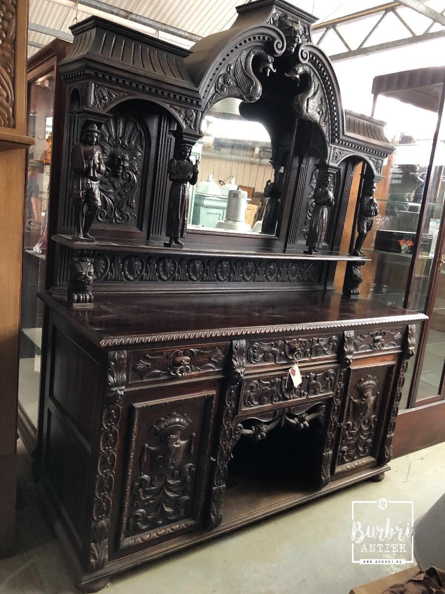 toilet klimaat bon Antique oak cabinet - Antieke kasten - Antieke meubels - Burbri