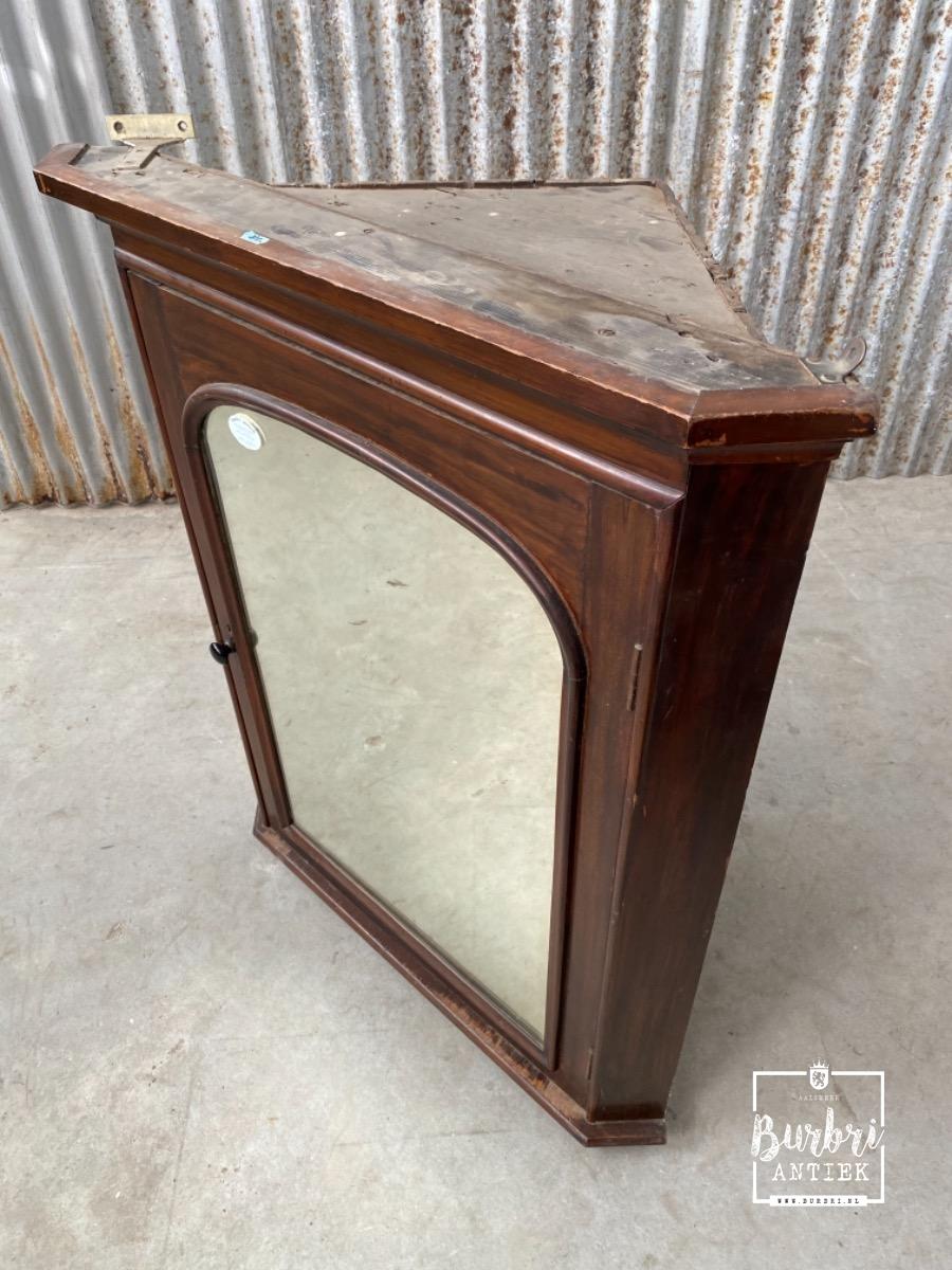 Antique corner cabinet - kasten Antieke meubels Burbri