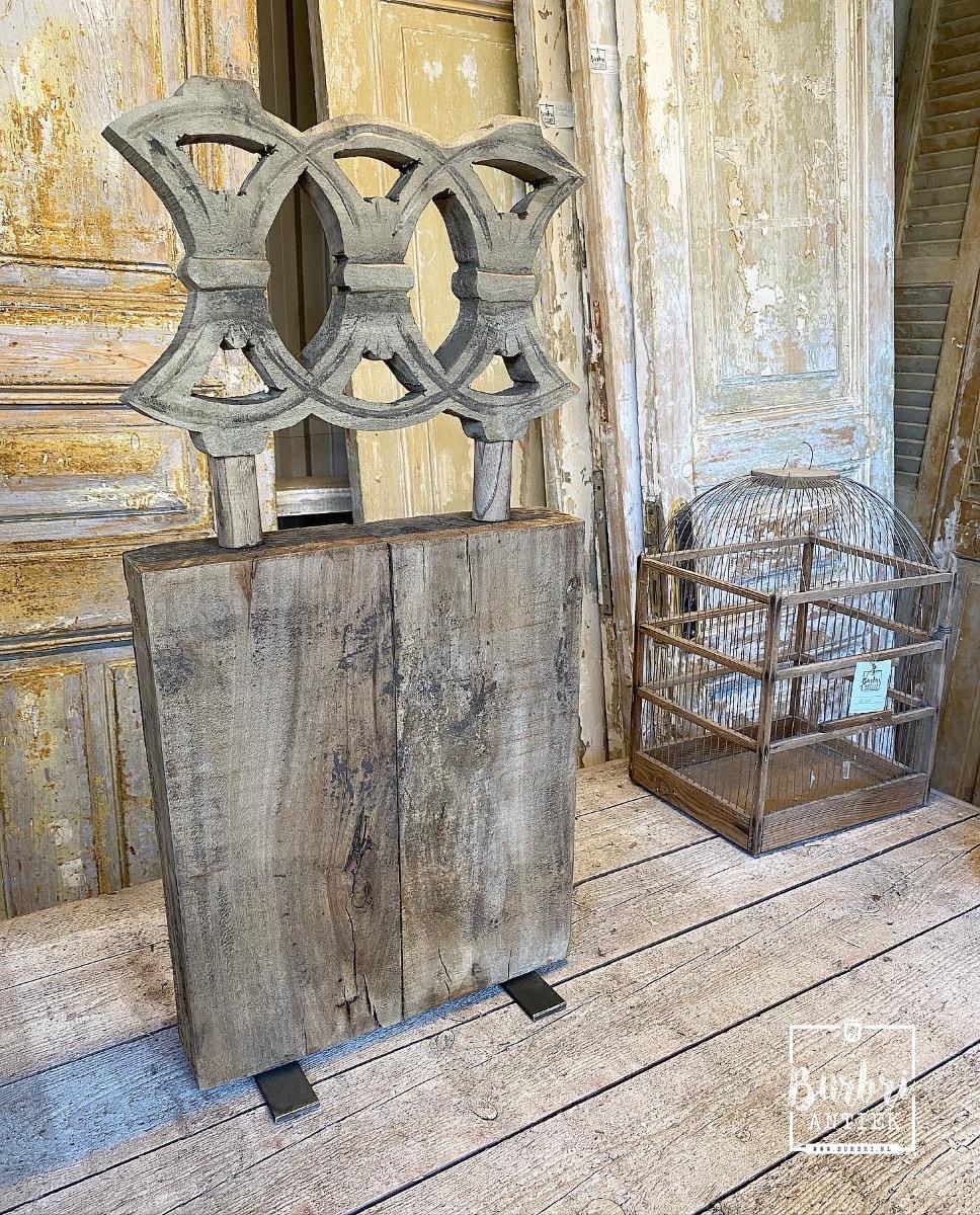 Wennen aan uitrusting zaad Antique wooden decoration - Thuis decoratie - Diverse decoratie - Burbri