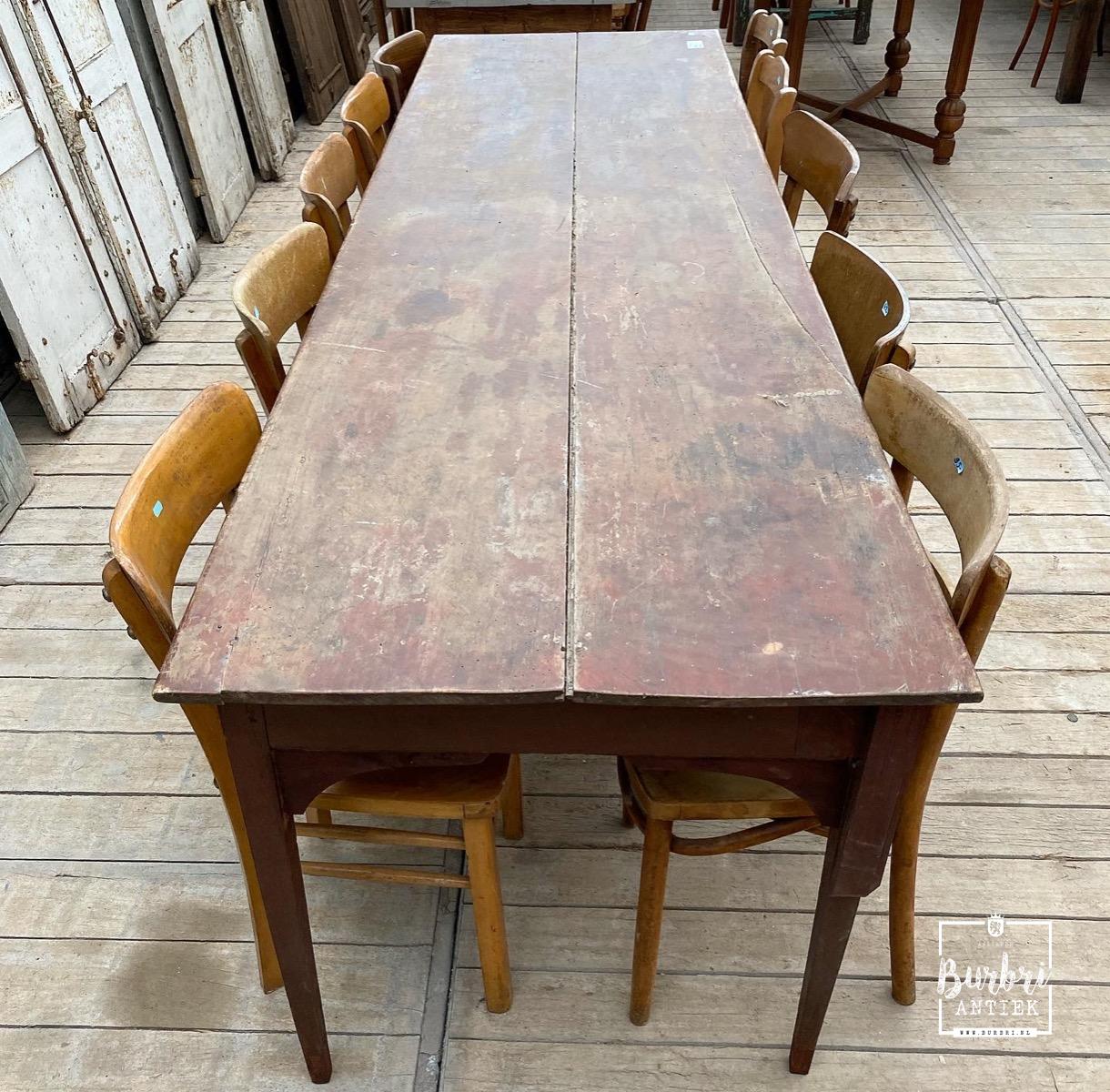 Antique table - Tafel Stoelen - Antieke -